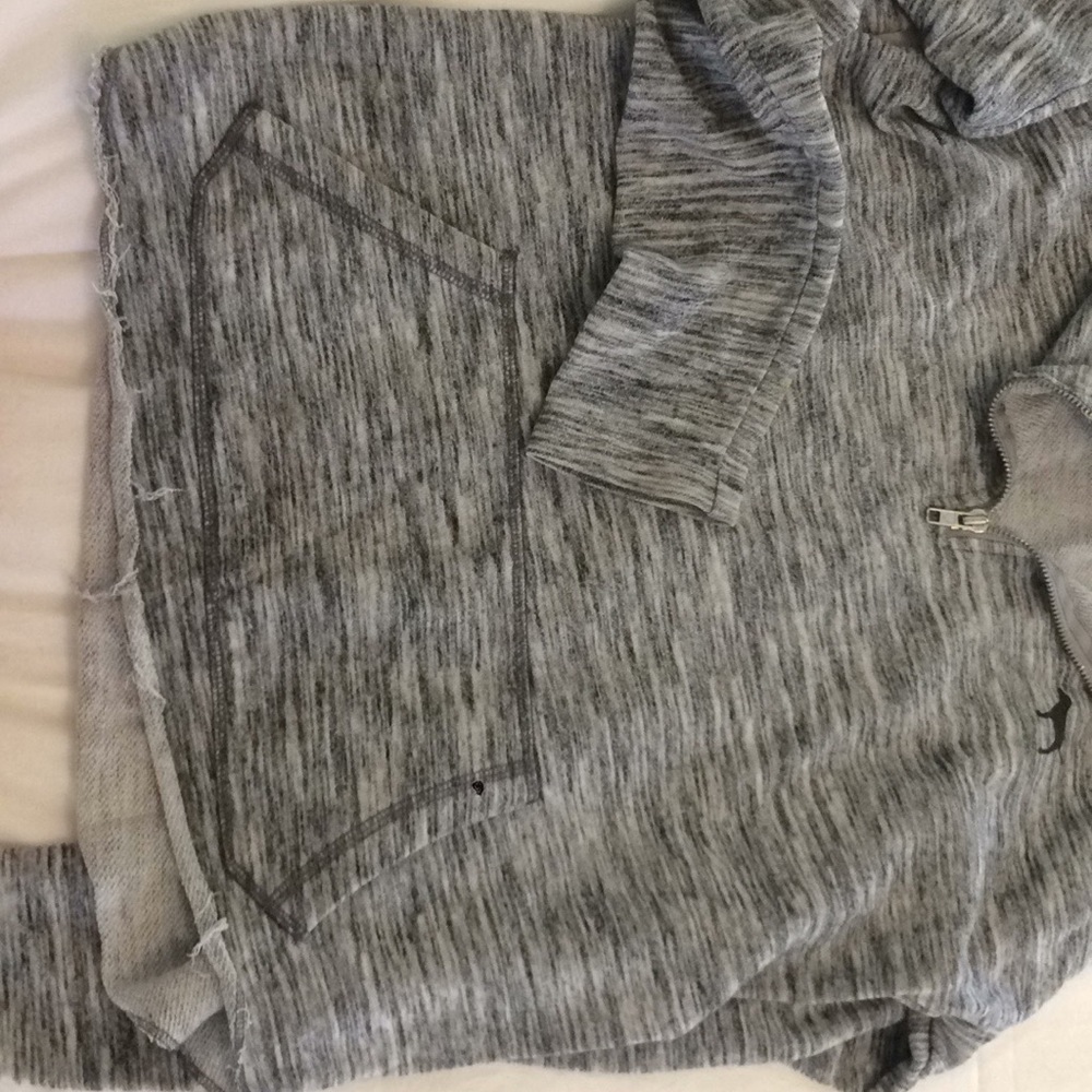 PINK MIDZIP SWEATSHIRT - Picture 3 of 5